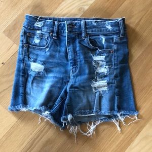 American Eagle stretch High Rise Shortie. Size 6.